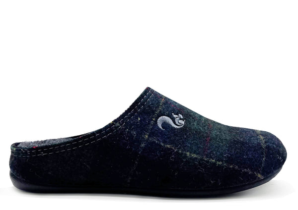 nat 2 thies thies 1856 ® Rec Check Slipper dark navy