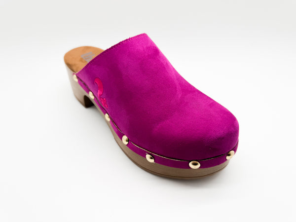 Nat 2 Thies Thies 1856 ® Rec Comfy Clog Vegan Orchid Pink