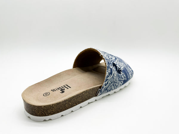 Nat 2 Thies Thies 1856 ® Rec Denim Pool Slide Vegan Paisley