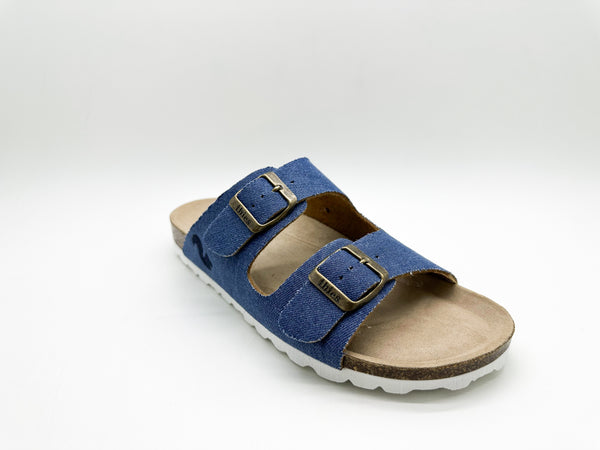 Nat 2 Thies Thies 1856 ® Rec Denim Sandal Vegan Denim Blue