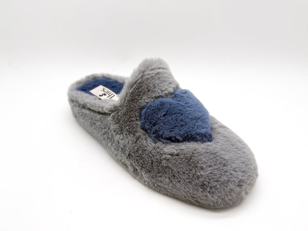 Nat 2 Thies Thies 1856 ® Rec Heart Slipper Grey Love