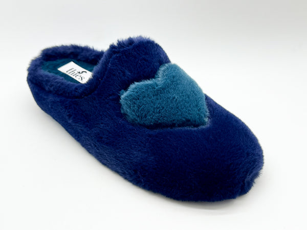 Nat 2 Thies Thies 1856 ® Rec Heart Slipper Navy Love