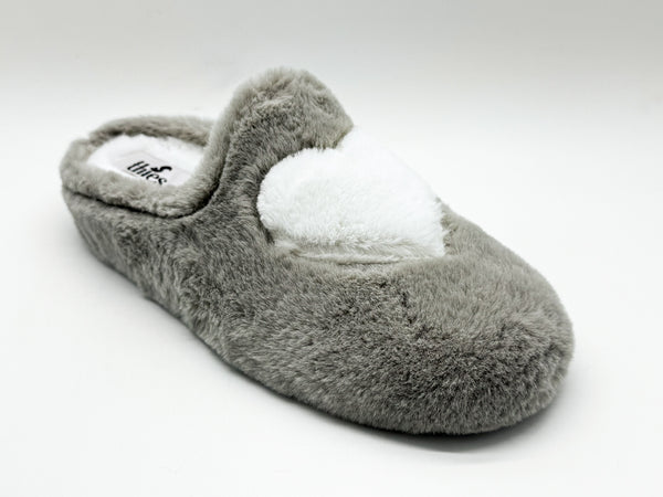 Nat 2 Thies Thies 1856 ® Rec Heart Slipper Taupe Love