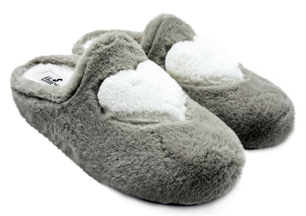 nat 2 thies thies 1856 ® Rec Heart Slipper taupe love