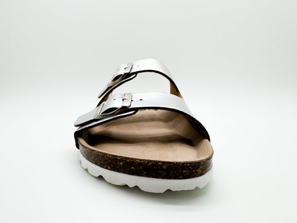 Nat 2 Thies Thies 1856 ® Rec Shine Sandal Vegan Silver