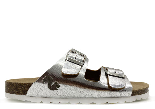 nat 2 thies thies 1856 ® Rec Shine Sandal vegan silver