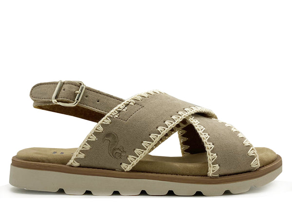 nat 2 thies thies 1856 ® Rec Soft Woven Sandal taupe