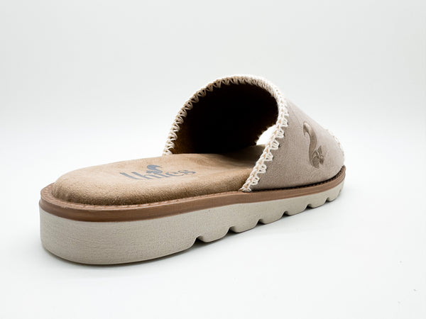 Nat 2 Thies Thies 1856 ® Rec Soft Woven Slide Taupe