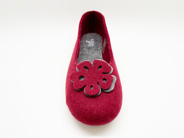 Nat 2 Thies Thies 1856 ® Recycled PET Ballerina Vegan Bordeaux