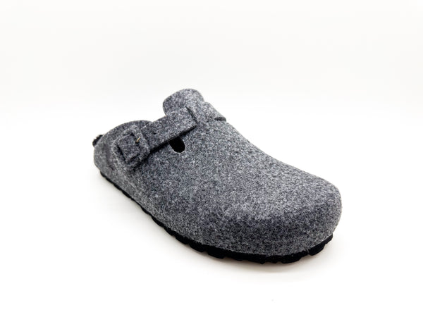 Nat 2 Thies Thies 1856 ® Recycled PET Buckle Clog Dark Grey