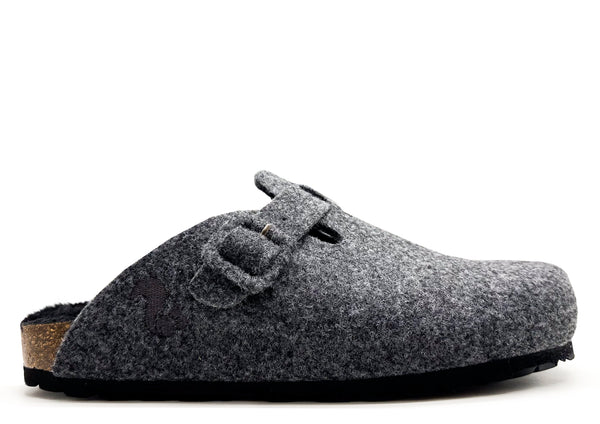 nat 2 thies thies 1856 ® Recycled PET Buckle Clog dark grey