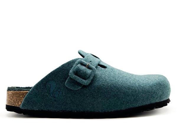 nat 2 thies thies 1856 ® Recycled PET Buckle Clog forest green