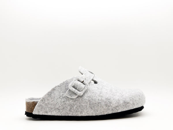 Nat 2 Thies Thies 1856 ® Recycled PET Buckle Clog Light Grey