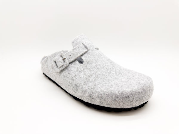 Nat 2 Thies Thies 1856 ® Recycled PET Buckle Clog Light Grey