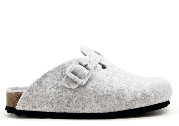 nat 2 thies thies 1856 ® Recycled PET Buckle Clog light grey