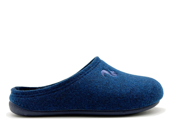nat 2 thies thies 1856 ® Recycled PET Slipper Kids vegan navy marino