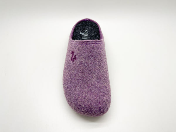 Nat 2 Thies Thies 1856 ® Recycled PET Slipper Vegan Aubergine