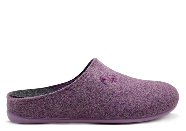 nat 2 thies thies 1856 ® Recycled PET Slipper vegan aubergine