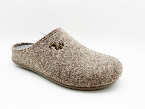 Nat 2 Thies Thies 1856 ® Recycled PET Slipper Vegan Beige Marron