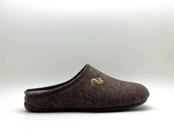Nat 2 Thies Thies 1856 ® Recycled PET Slipper Vegan Dark Brown