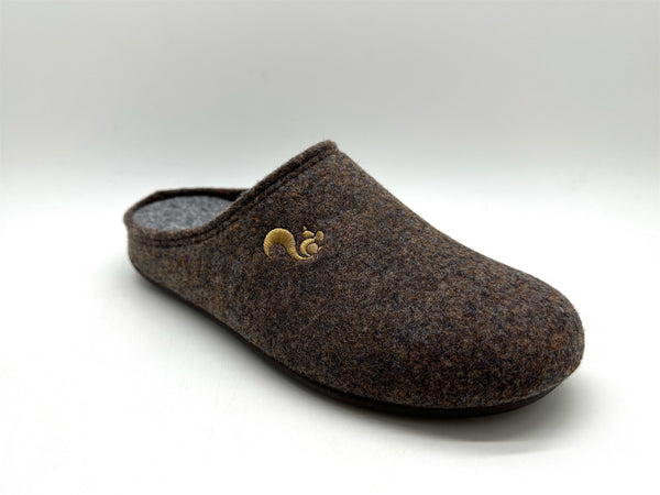 Nat 2 Thies Thies 1856 ® Recycled PET Slipper Vegan Dark Brown