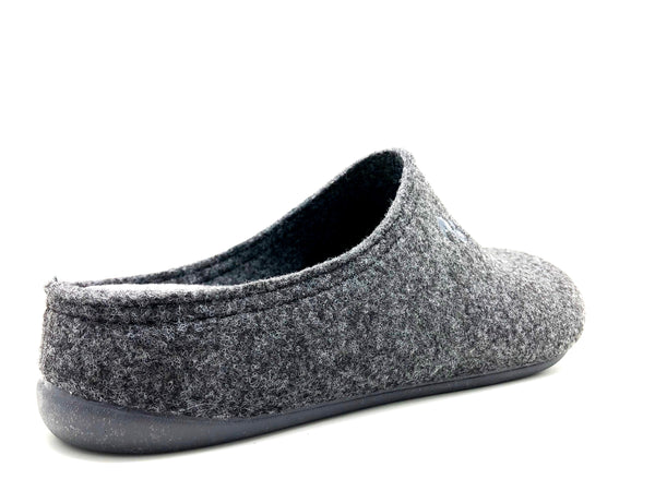 Nat 2 Thies Thies 1856 ® Recycled PET Slipper Vegan Dark Grey