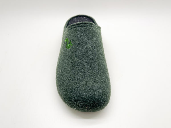 Nat 2 Thies Thies 1856 ® Recycled PET Slipper Vegan Forest Green