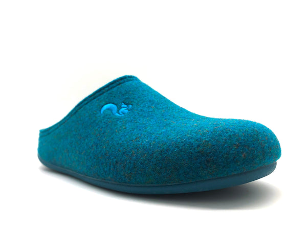 Nat 2 Thies Thies 1856 ® Recycled PET Slipper Vegan Petrol