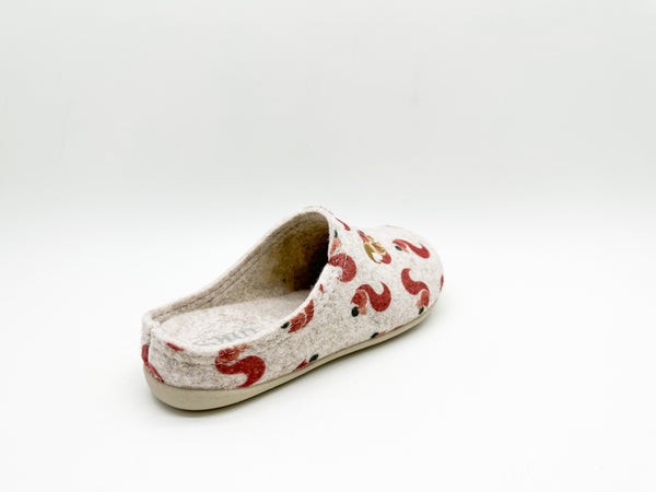 Nat 2 Thies Thies 1856 ® Recycled PET Squirrel Slipper Kids Vegan Beige