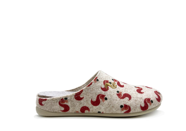 nat 2 thies thies 1856 ® Recycled PET Squirrel Slipper Kids vegan beige