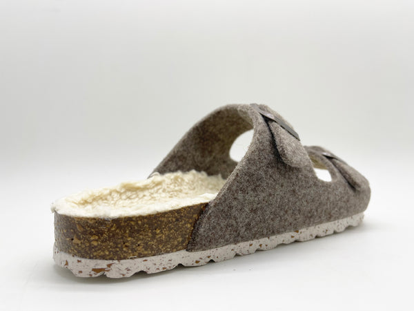 Nat 2 Thies Thies 1856 ® Recycled Plush PET Bio Sandal Vegan Light Brown