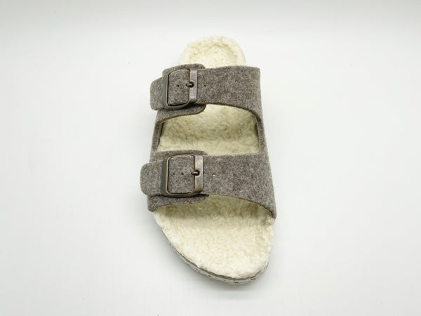 Nat 2 Thies Thies 1856 ® Recycled Plush PET Bio Sandal Vegan Light Brown