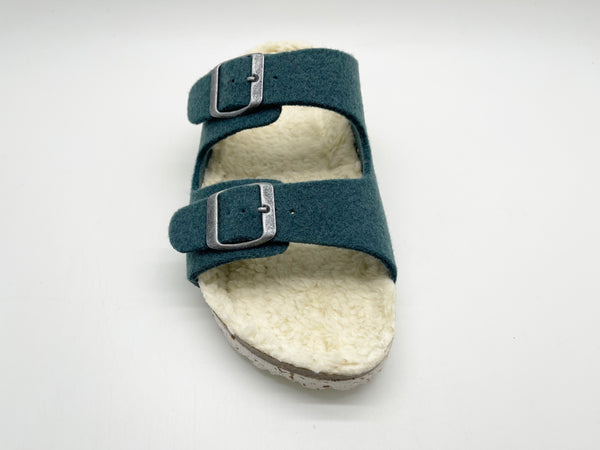 Nat 2 Thies Thies 1856 ® Recycled Plush PET Bio Sandal Vegan Olive