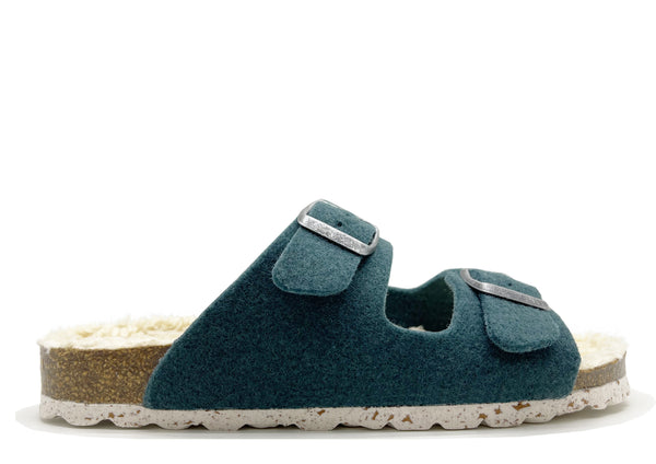 nat 2 thies thies 1856 ® Recycled Plush PET Bio Sandal vegan olive