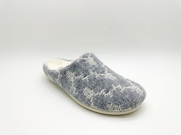 Nat 2 Thies Thies 1856 ® Recycled Reindeer PET Slipper Vegan Grey
