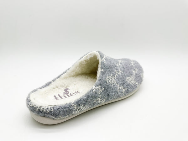 Nat 2 Thies Thies 1856 ® Recycled Reindeer PET Slipper Vegan Grey