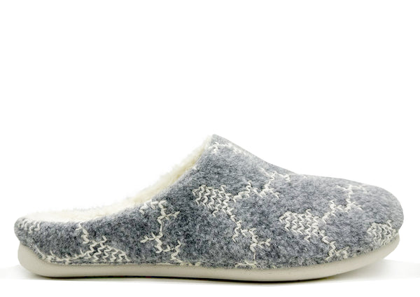 nat 2 thies thies 1856 ® Recycled Reindeer PET Slipper vegan grey