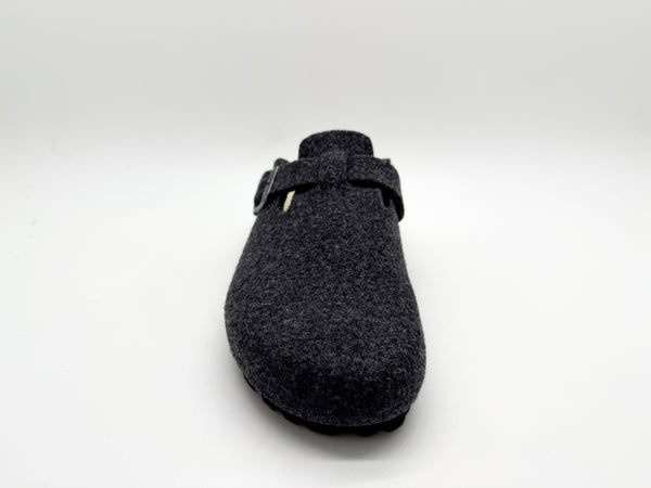 Nat 2 Thies Thies 1856 ® Recycled Wool Clog Dark Grey