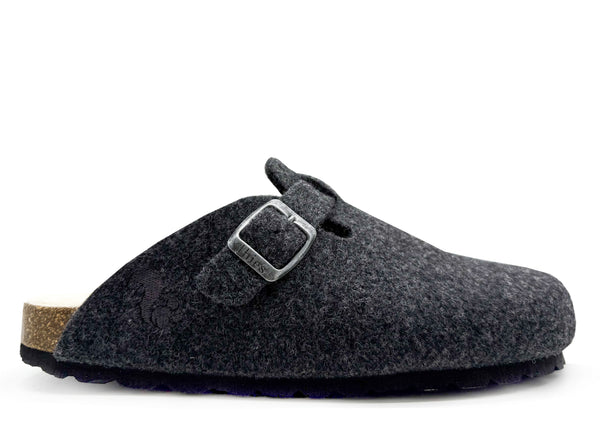 nat 2 thies thies 1856 ® Recycled Wool Clog dark grey