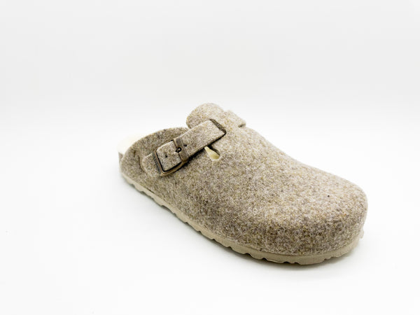Nat 2 Thies Thies 1856 ® Recycled Wool Clog Light Brown