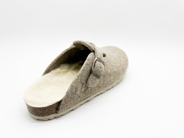 Nat 2 Thies Thies 1856 ® Recycled Wool Clog Light Brown