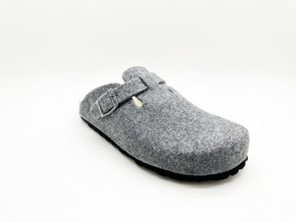 Nat 2 Thies Thies 1856 ® Recycled Wool Clog Light Grey