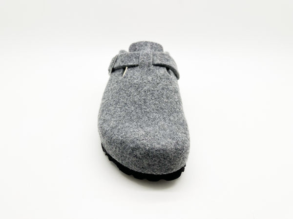 Nat 2 Thies Thies 1856 ® Recycled Wool Clog Light Grey