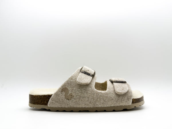 Nat 2 Thies Thies 1856 ® Recycled Wool Sandal Beige