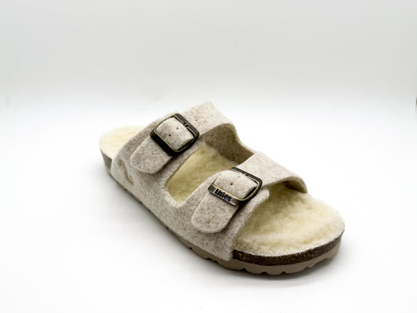 Nat 2 Thies Thies 1856 ® Recycled Wool Sandal Beige