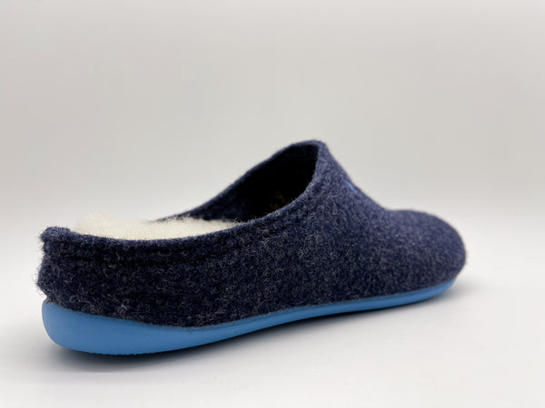 Nat 2 Thies Thies 1856 ® Recycled Wool Slippers Dark Navy Blue