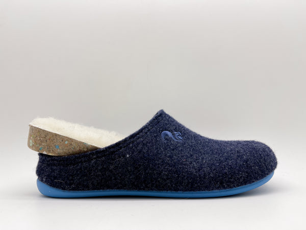 Nat 2 Thies Thies 1856 ® Recycled Wool Slippers Dark Navy Blue