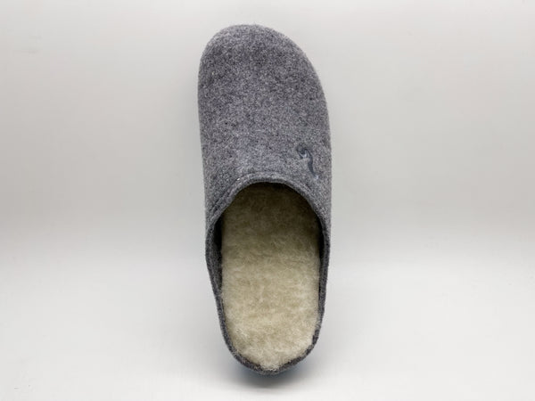Nat 2 Thies Thies 1856 ® Recycled Wool Slippers Grey Blue