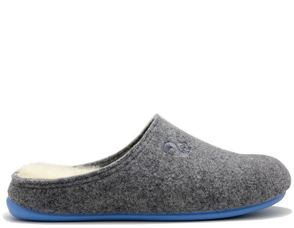 nat 2 thies thies 1856 ® Recycled Wool Slippers grey blue