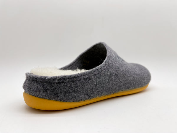 Nat 2 Thies Thies 1856 ® Recycled Wool Slippers Grey Yellow
